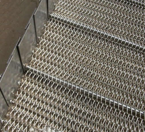 Close Mesh Chevron Mesh Belt for Biscuits Production Line