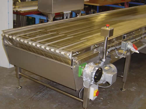 Food Grade Belt Conveyor with Hand Crank - 104